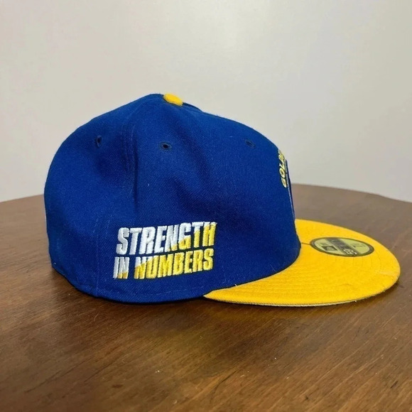 Mens New Era NBA 59Fifty Fitted Cap Golden State Warriors Strength in Numbers - Picture 3 of 6